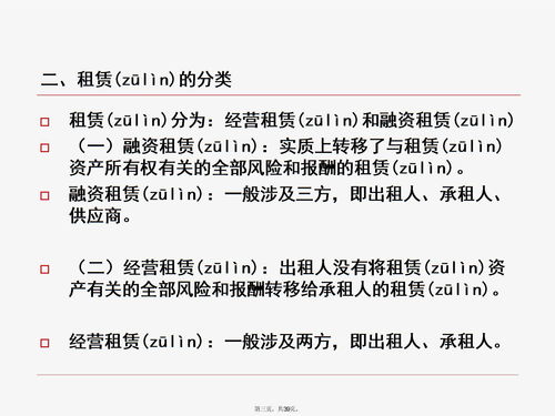 會計租賃業務下載 PPT模板 愛問共享資料